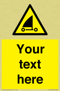 Custom Warning sand yachting